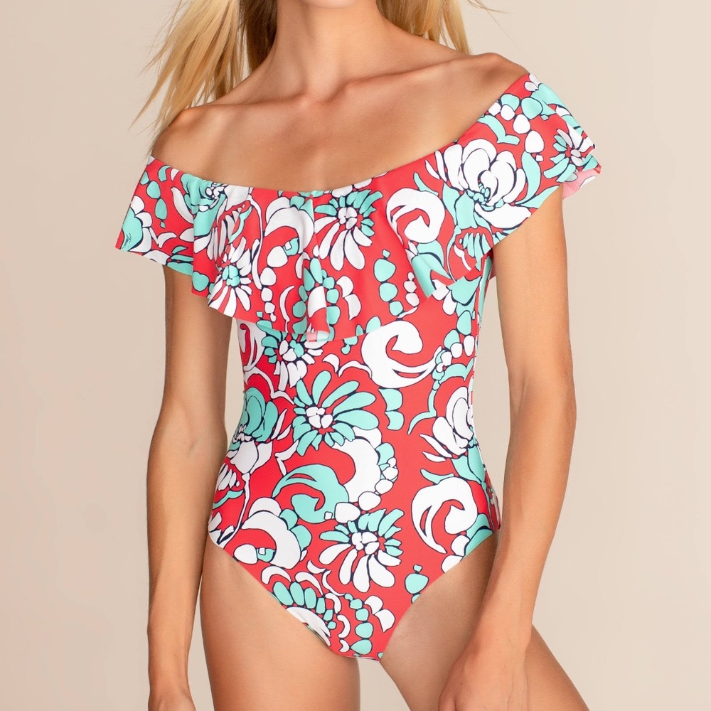 NEW!!! Trina Turk | Garden Bloom Off The Shoulder size 2